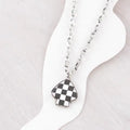 Ace Charm Anklet - Black Lobster Claw Closure, Available in Checker or Black, Featuring Charm and Chain