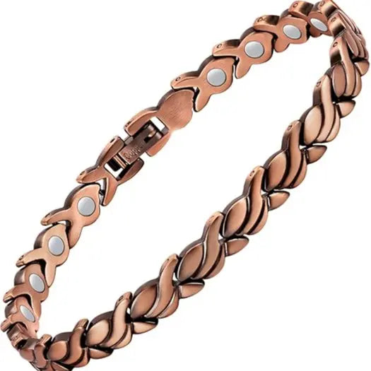 Magnetic Copper Anklets for  Copper Ankle Bracelet for  99.99% Pure Copper with Magnets for Feet & Ankles (X Shape)   Trendy  Accessories everyday women inspirational christmas gift junk fashionable elegant hypoallergenic fashion  gift men metal jewelry