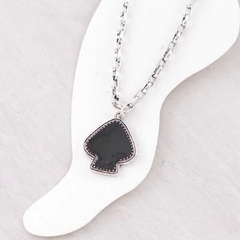 Ace Charm Anklet - Black Lobster Claw Closure, Available in Checker or Black, Featuring Charm and Chain