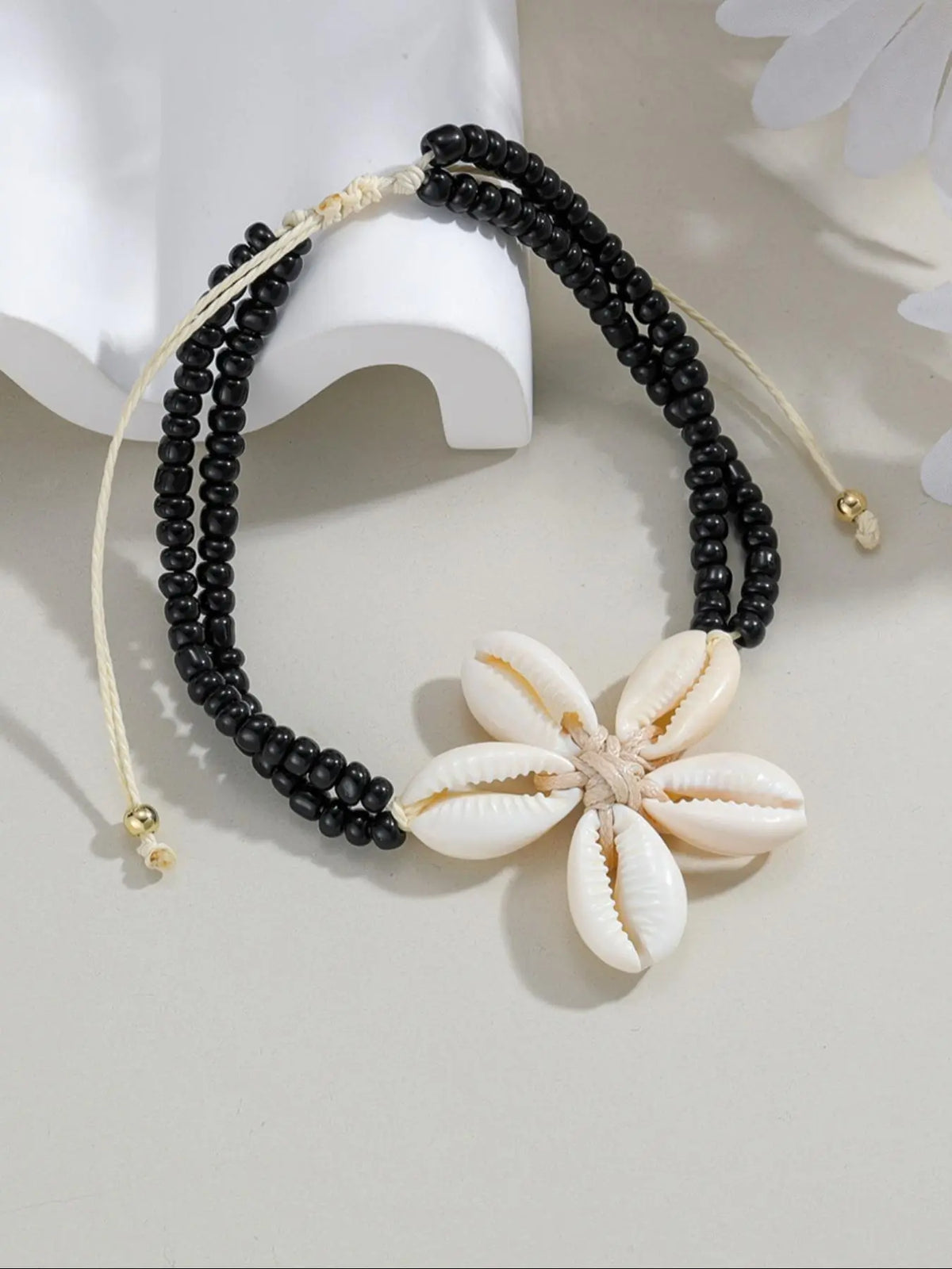 Boho Style Shell Decor Anklet, Fashionable Double Layer Beaded Anklet for Women & Girls, Casual Trendy Body Jewelry for Party, Daily Decor for Birthday Gift, Dainty Layered Anklet, Trendy Fashionable Accessories