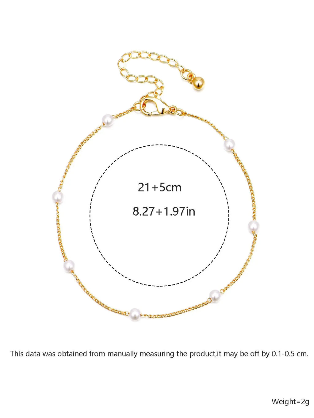 Fashionable Simple Artificial Pearl Decor Anklet, Adjustable Anklet for Women & Girls, Trendy All-match & Exquisite Jewelry for Birthday Gift, Fashionable Jewelry Accessories, Trendy Jewellery Accessories, Fashionable Accessory