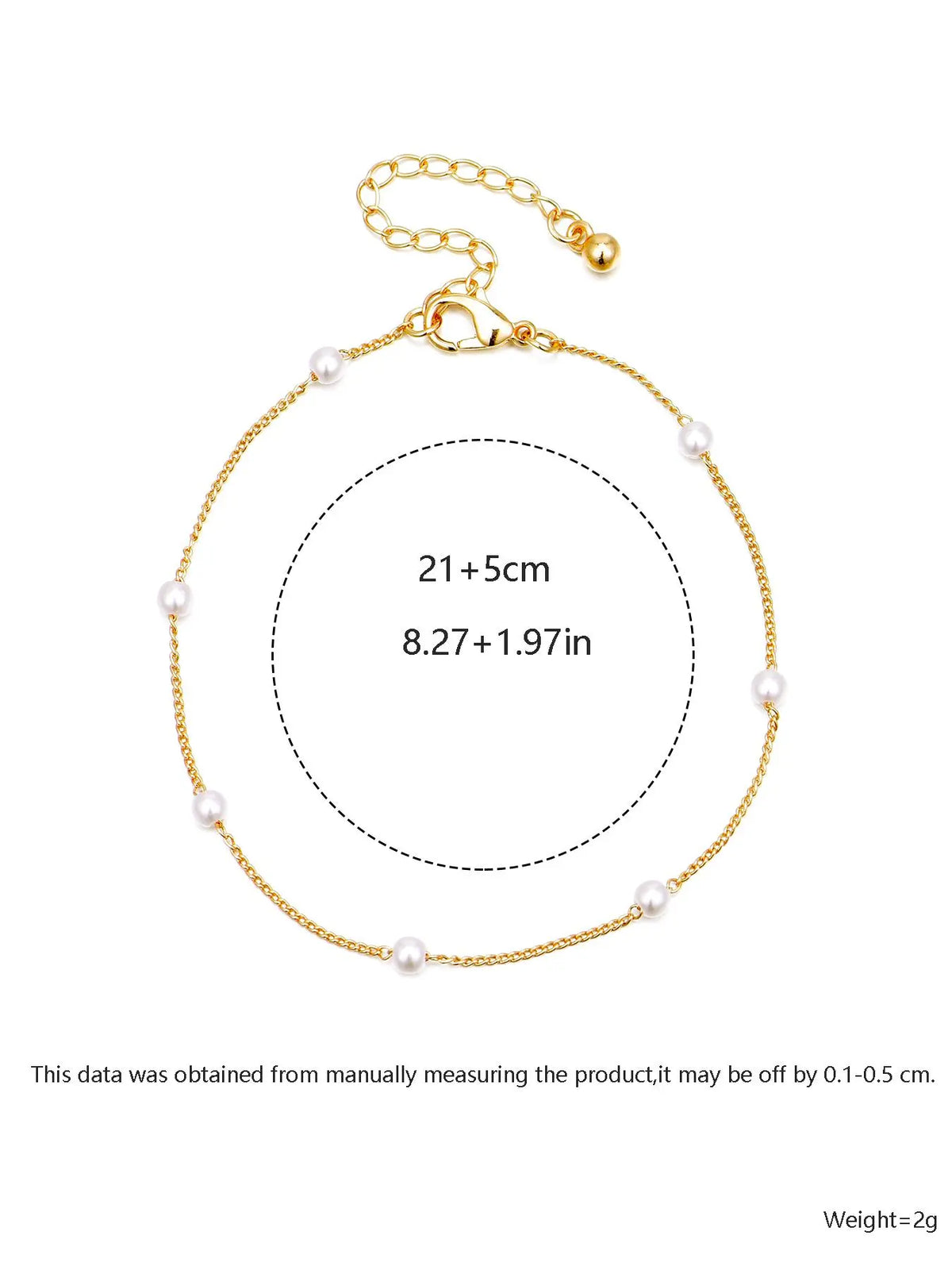 Fashionable Simple Artificial Pearl Decor Anklet, Adjustable Anklet for Women & Girls, Trendy All-match & Exquisite Jewelry for Birthday Gift, Fashionable Jewelry Accessories, Trendy Jewellery Accessories, Fashionable Accessory