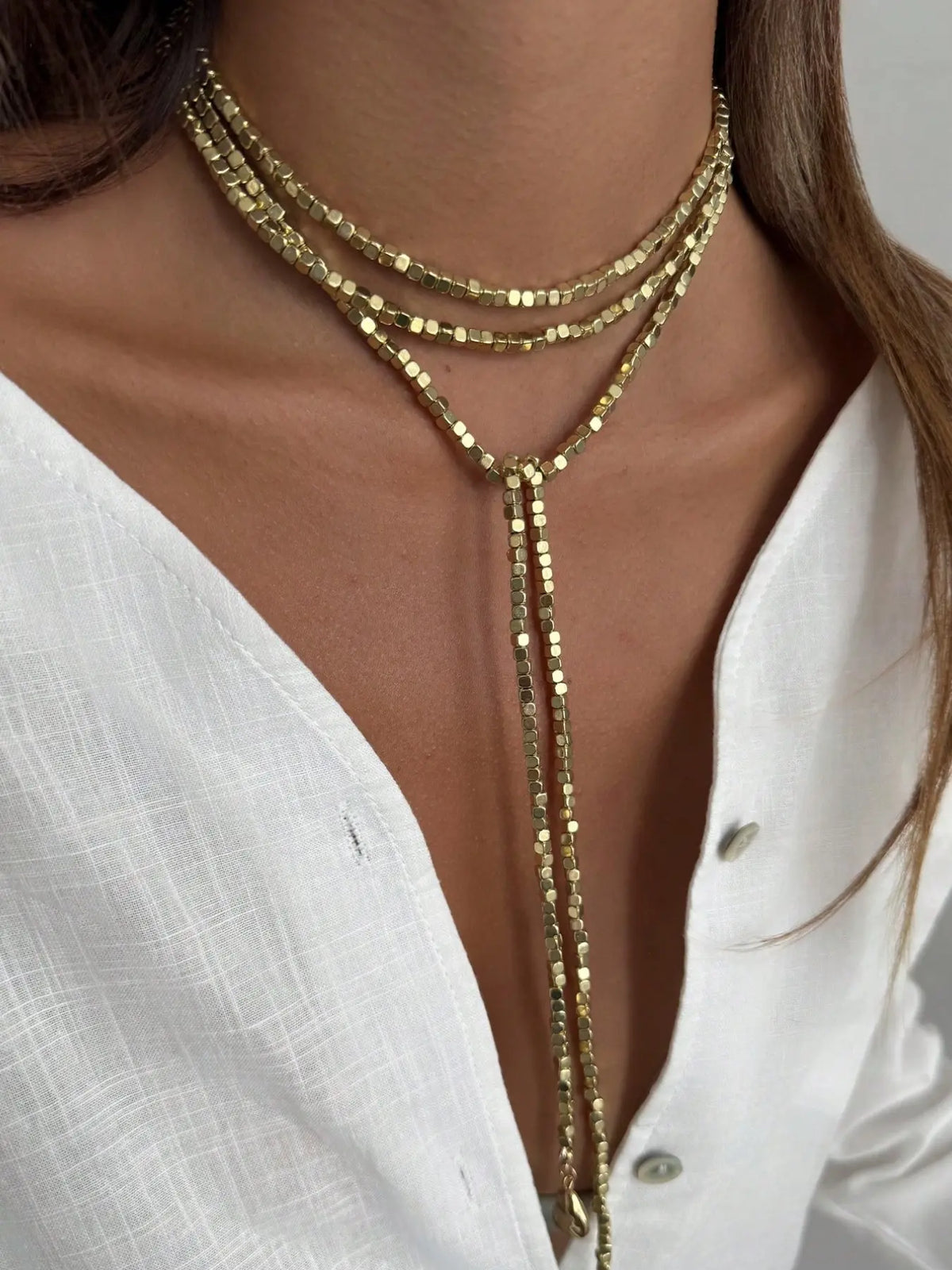 1pc Luxury Sparkling CZ Faux Pearl Beaded Long Necklace, Elegant Necklace, Personalized Metal Disc Tassel Pendant Necklace For Women, Bling Chain, Suitable For Parties, Gifts, And Daily Wear (Color And Texture As Per Actual Item) Layered Necklaces