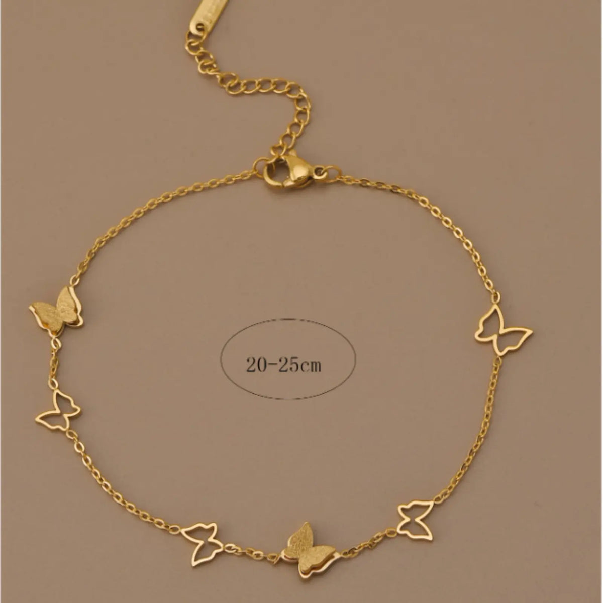 Butterfly Anklet for Women – Stainless Steel Dainty Ankle Bracelet, Minimalist Jewelry for Everyday Wear