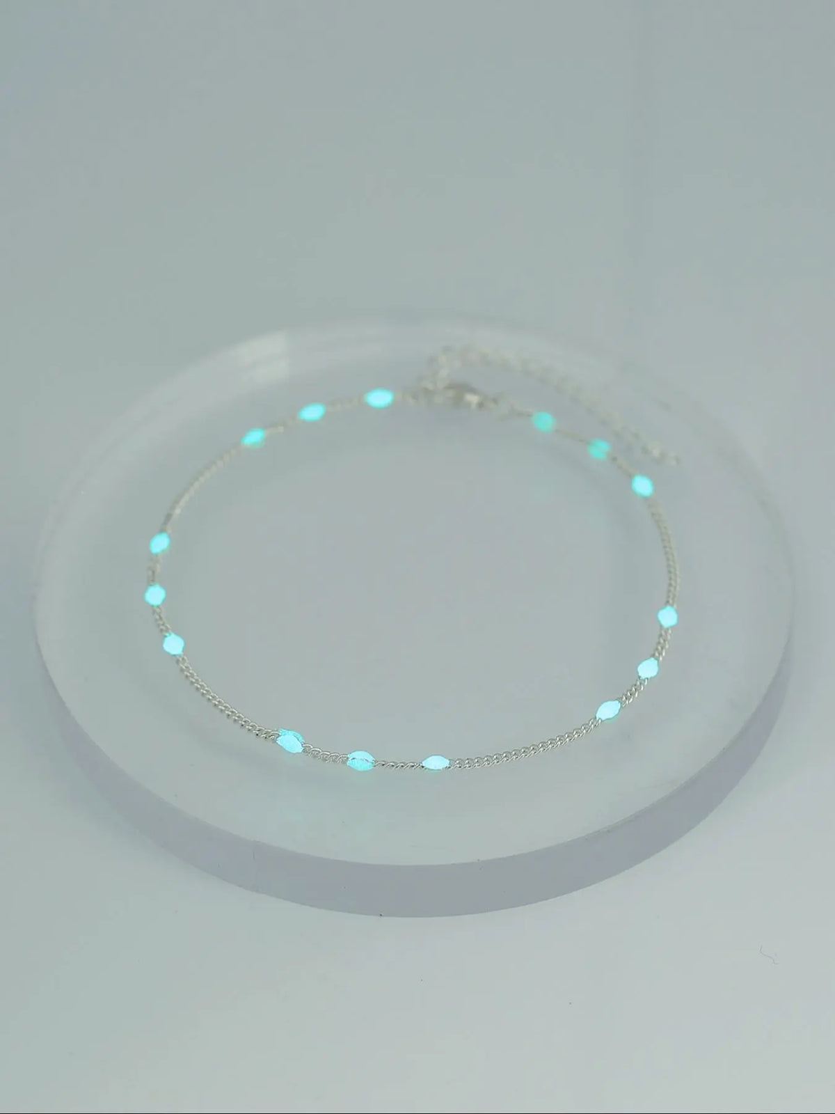 Fashionable Glow in The Dark Anklet, Adjustable Strap Anklet for Women, Trendy All-match & Exquisite Jewelry for Birthday Gift, Trendy jewellery accessories, Fashion Chic Accessories
