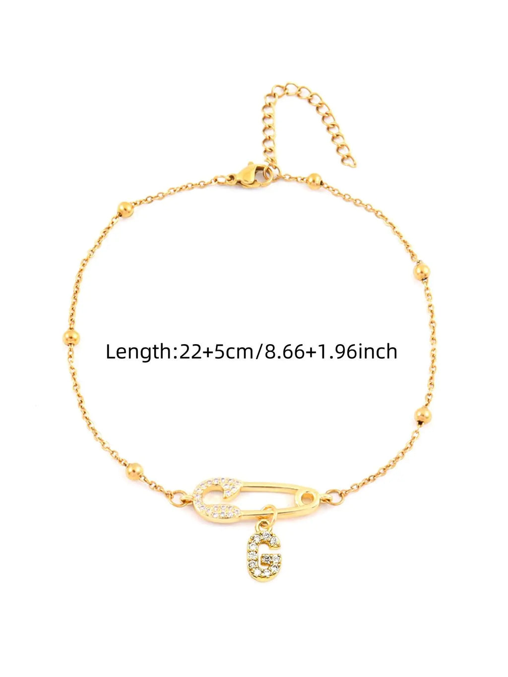 Letter Design Anklet for Women, Fashion Jewelry Accessories for Party, Personalized Daily Clothing Decor, Trendy All-match & Exquisite Jewelry for Birthday Gift, Dainty Layered Anklet, Trendy Fashionable Accessories