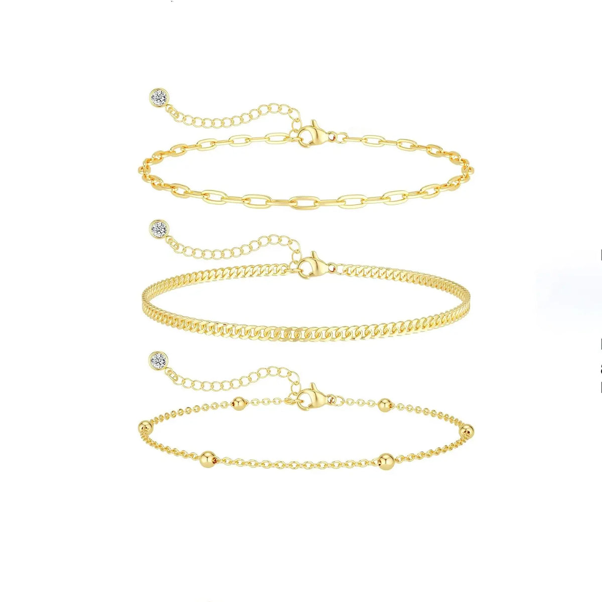 Tewiky Women's Silver Ankle Bracelet Set - Dainty Layered Waterproof Herringbone & Beaded Rope Chains, Adjustable Stackable Summer Beach Accessories, Perfect Beach Gift, Gifts for Women