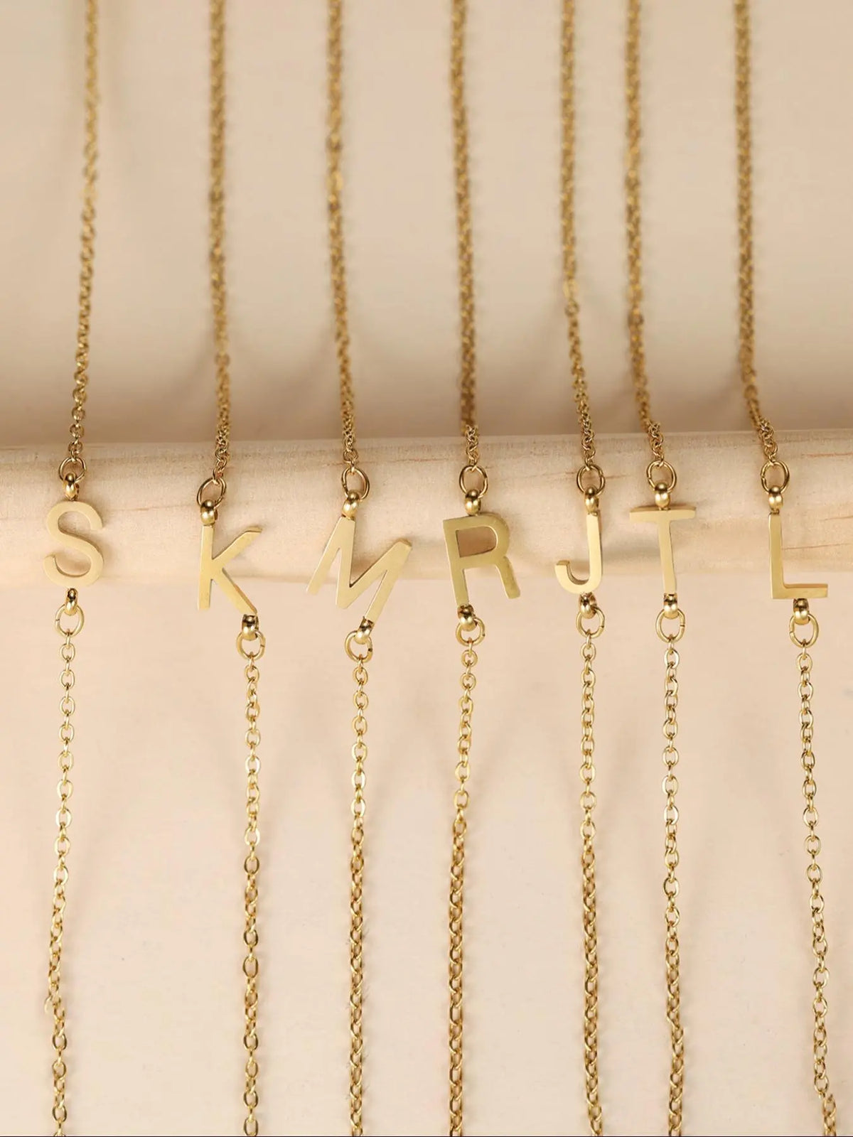 Women's Elegant Letter Decor Thin Chain Necklace, Exquisite Trendy Chain Necklace, Chic Jewelry As Gift for Girlfriend, Letters Necklace, Decorative Necklace, Stainless Steel Necklaces