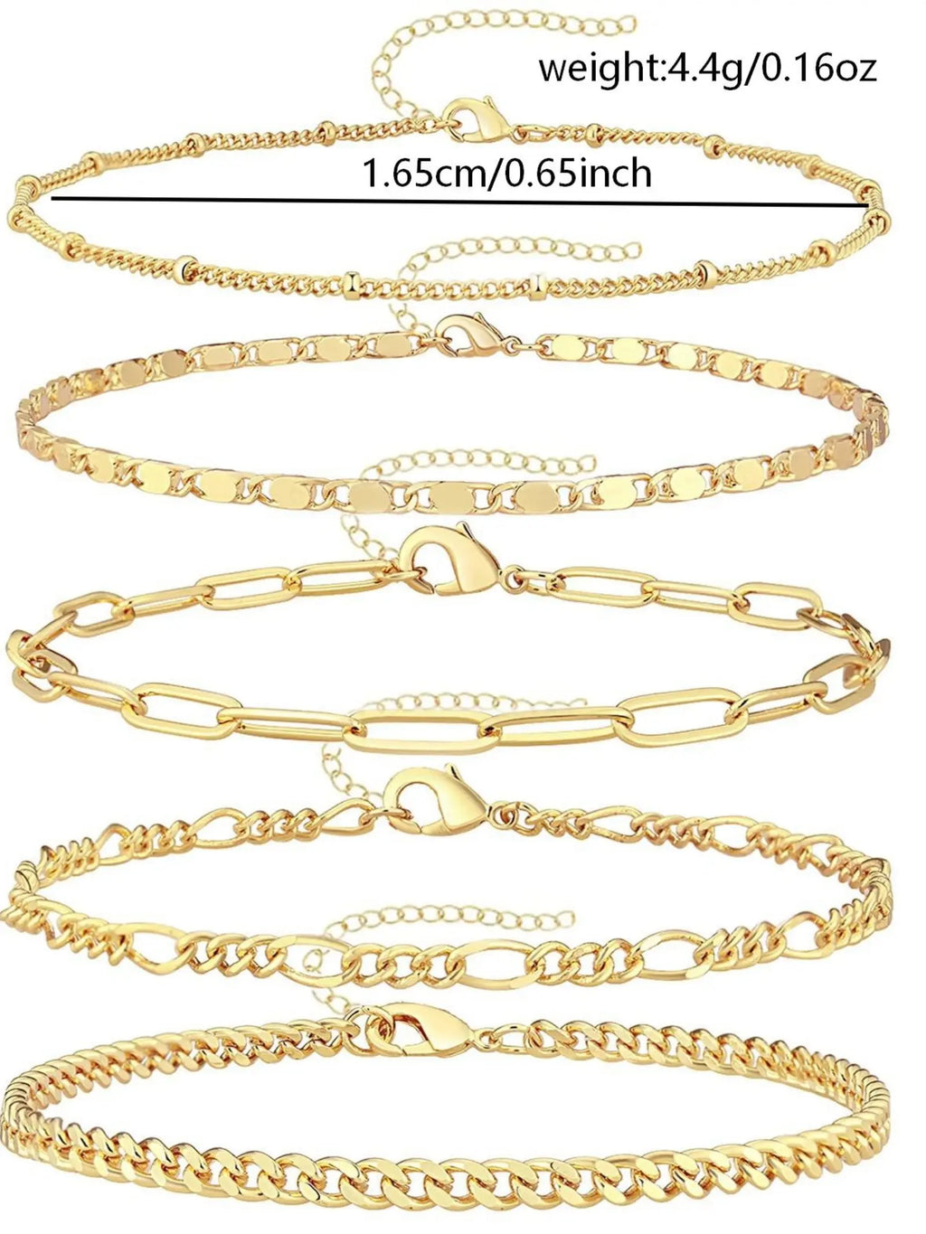 5pcs/Set Gold Multilayer Bohemian Style Snake Chain & Lotus Chain Anklet Bracelet Set, Adjustable Bohemian Aesthetic Summer Beach Trendy Jewelry, Boho Anklet Foot Jewelry
