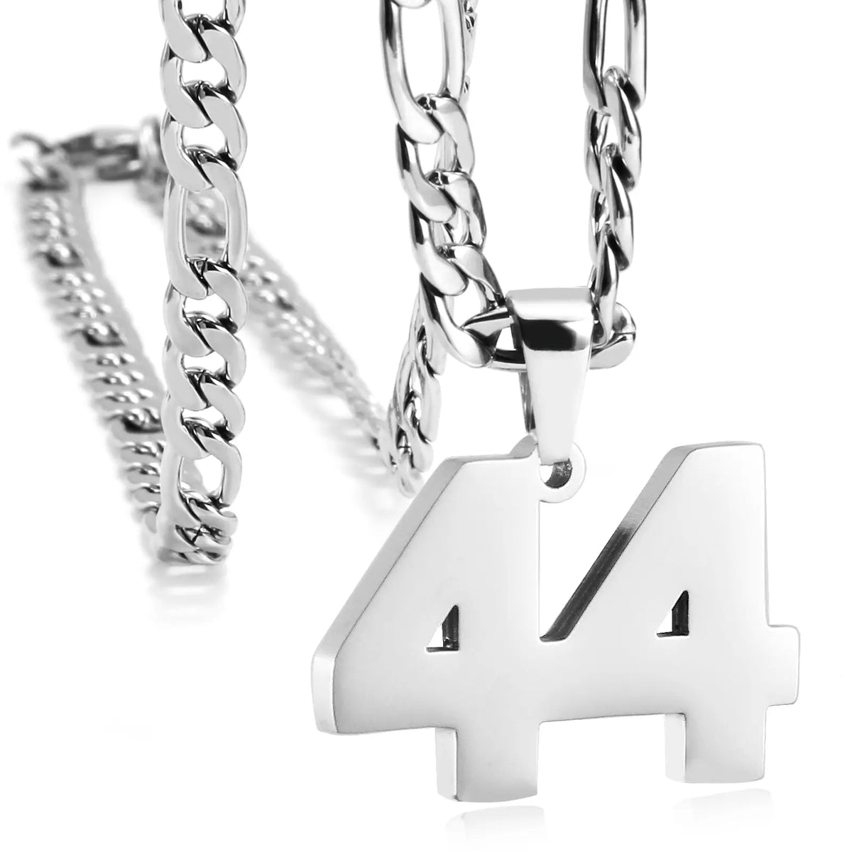 CaptainSteeL Personalized Number Pendant Necklaces for Men - 24in Stainless Steel Chains, Sports Team Inspiration Jewelry Gift, Men's Accessories, Football Drip Accessories, Mens Gifts, Waterproof Wear,sohochic