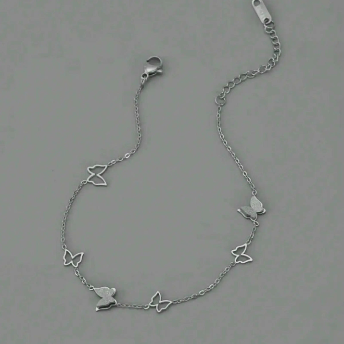 Butterfly Anklet for Women – Stainless Steel Dainty Ankle Bracelet, Minimalist Jewelry for Everyday Wear