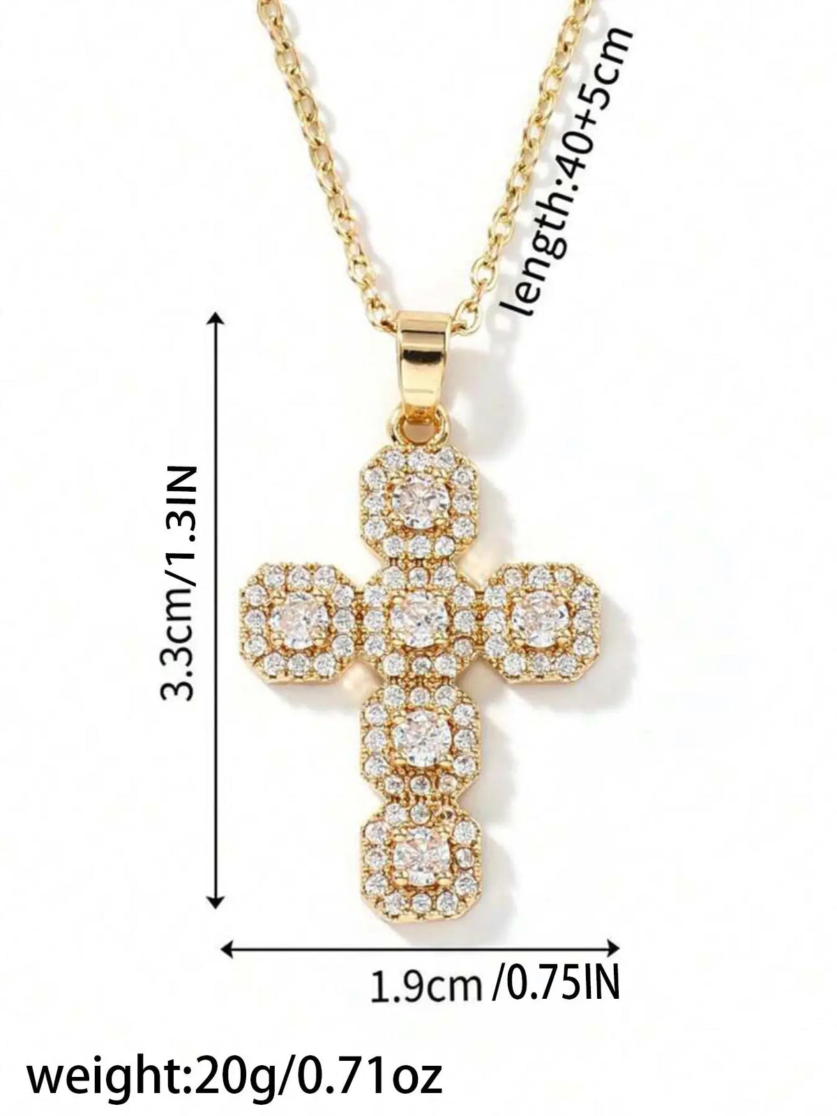 Cross Pendant Necklace for Women, Cross Charm Necklace, Stainless Steel Jewelry for Party, Daily Clothing Decor, Trendy All-match & Exquisite Jewelry for Birthday Gift, Stainless Steel Necklaces, Modern Versatile Accessories