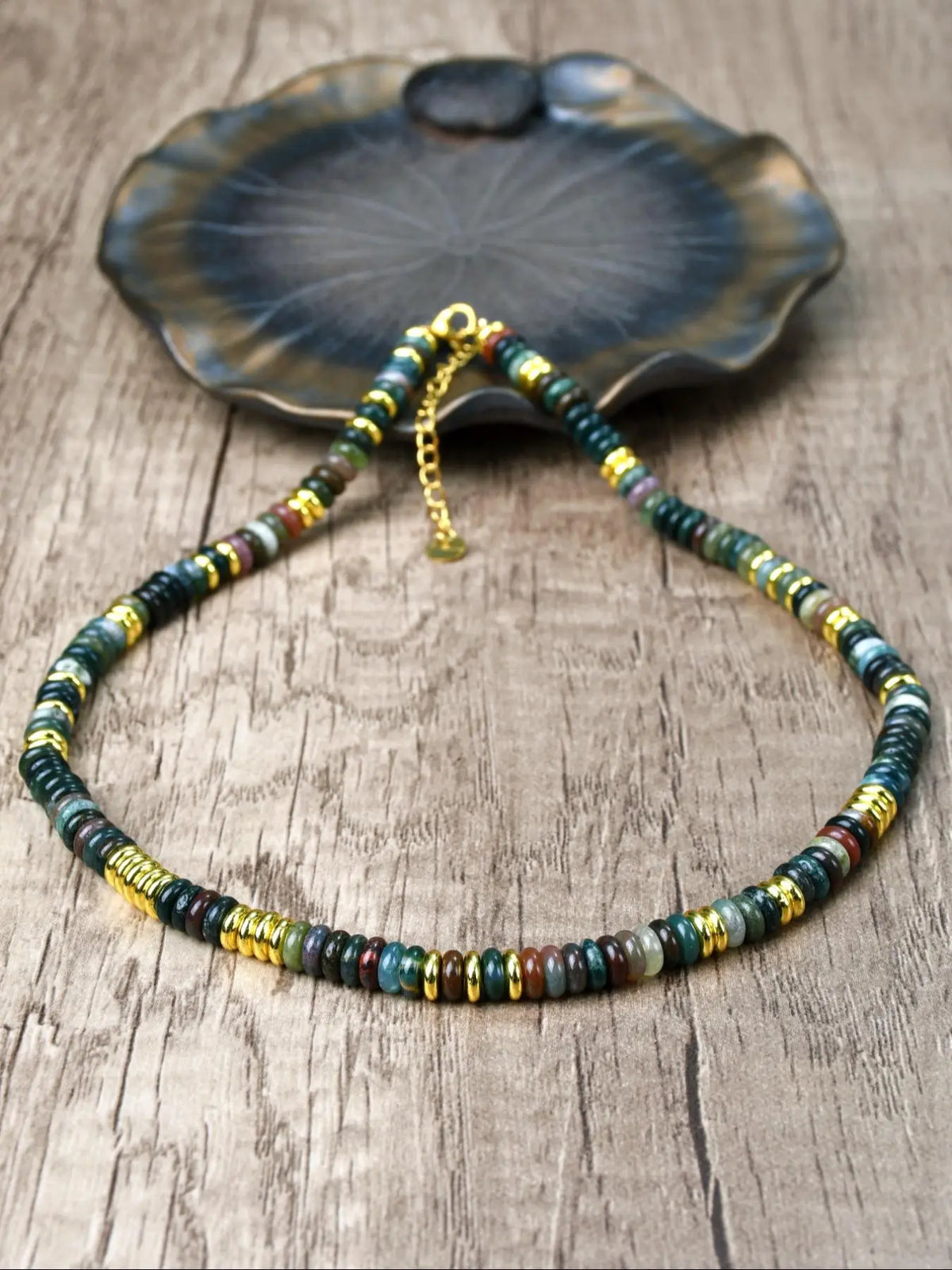 Natural Stone Beaded Necklace, Boho Style Jewelry for Women, Fashion Accessory for Party & Daily Wear, Jewelry for Birthday Gift, Modern Versatile Accessories, Decorative Necklace