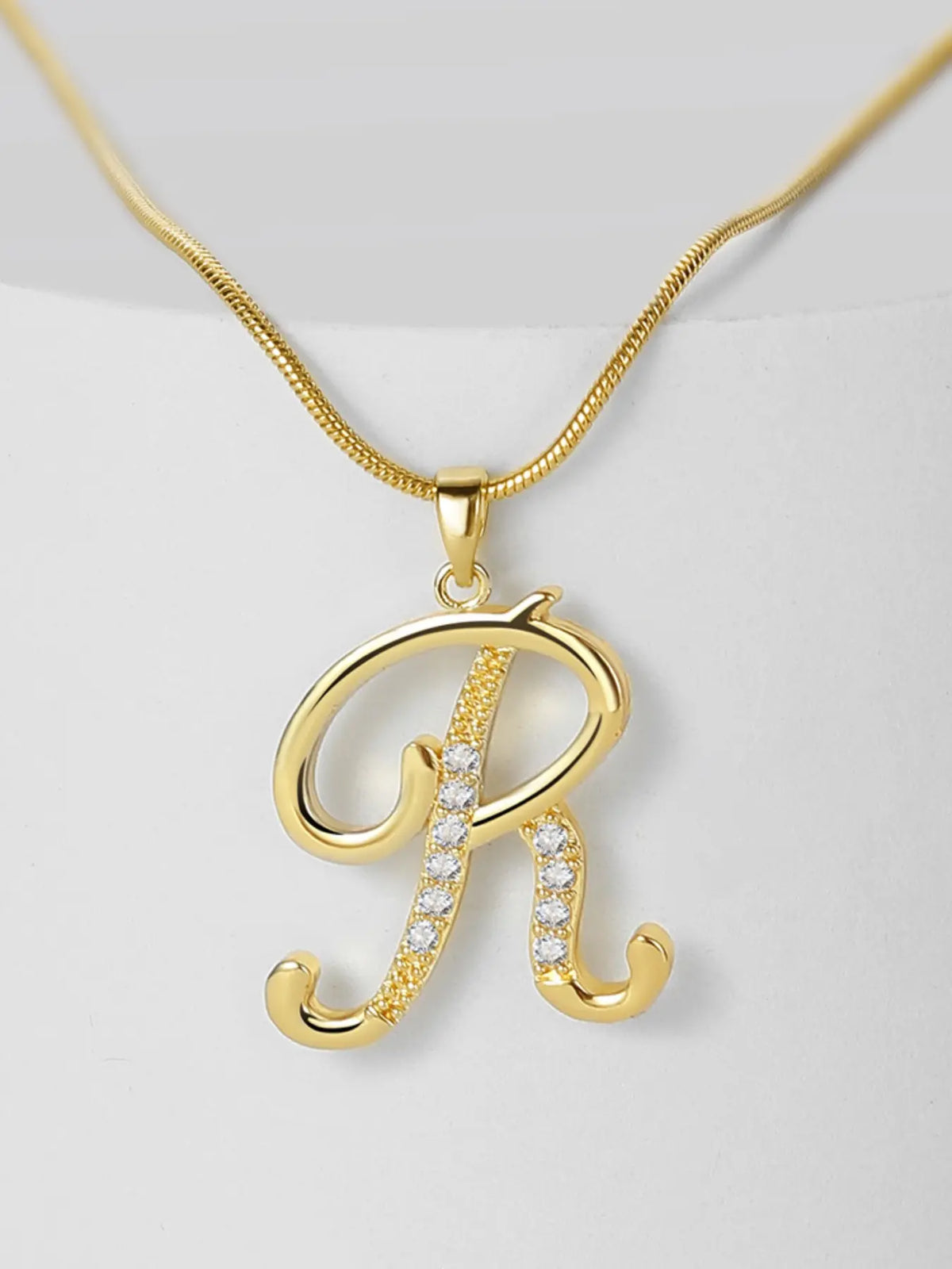 Elegant Simple 26 Letter Copper Zircon Pendant Necklace for Women, Alphabet Letter Necklace, Stylish Jewelry Accessory, Perfect Gift Idea, Necklace Initial, Birthday Gift Jewelry