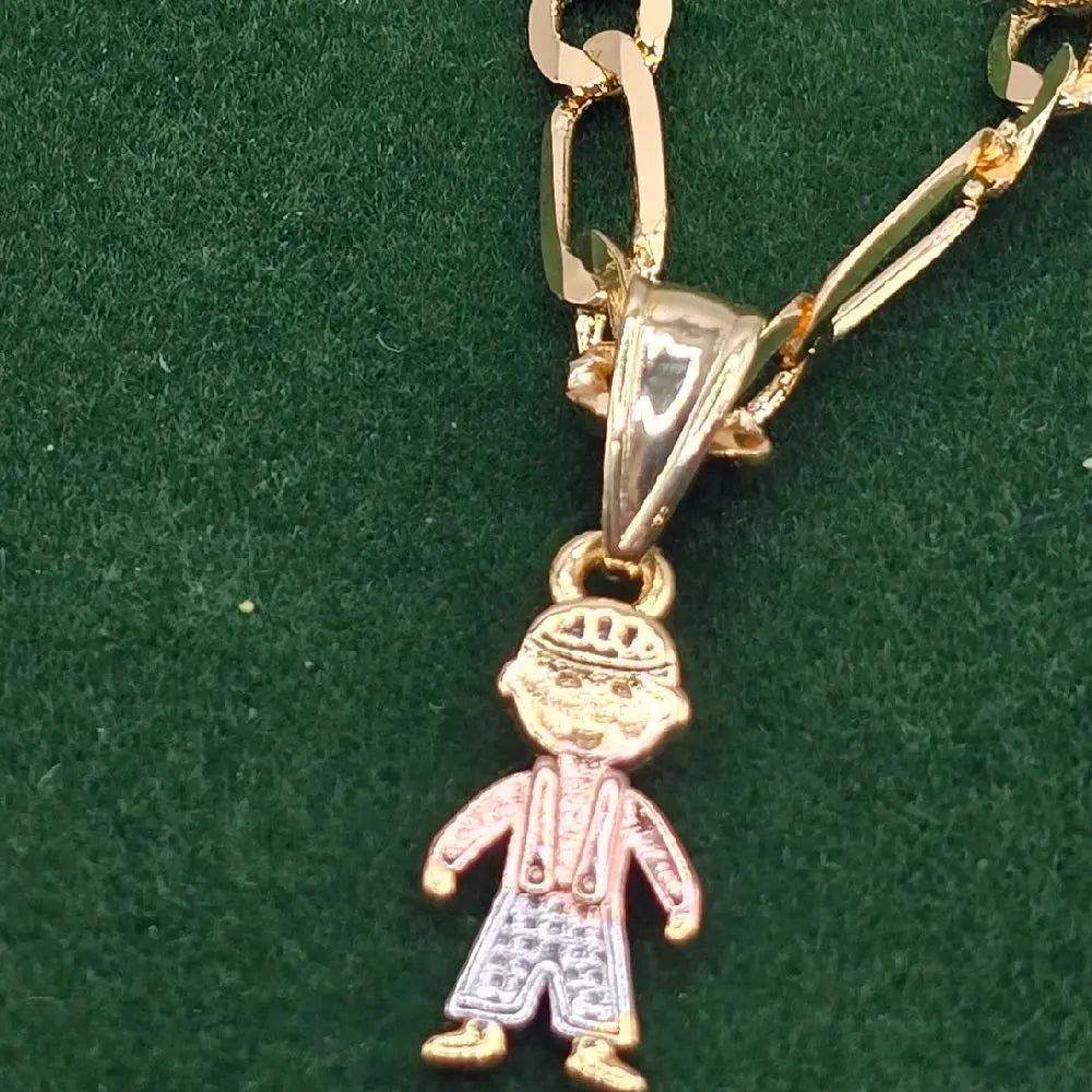 Female Mom's Pendant Necklace with 22" GP Chain, Children & Grandchildren Boy & Girl Charms, Valentine Gifts for Mom, Chain Jewelry