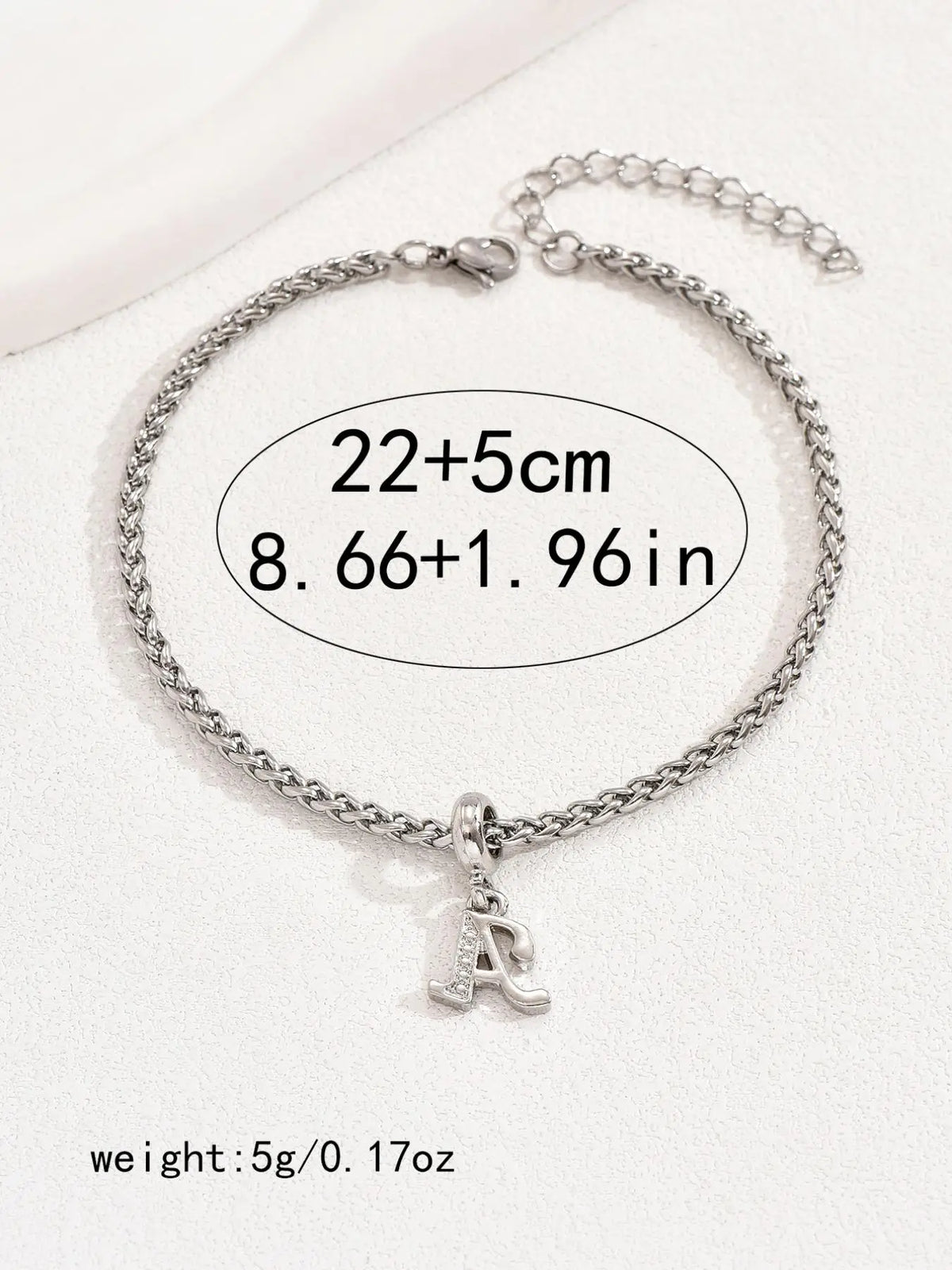 Summer Outfits 2024 Letter & Wheat Chain Anklet for Women & Man, Stainless Steel Jewelry for Party, Beach, Daily Clothing Decor, Trendy All-match & Exquisite Jewelry for Birthday Gift