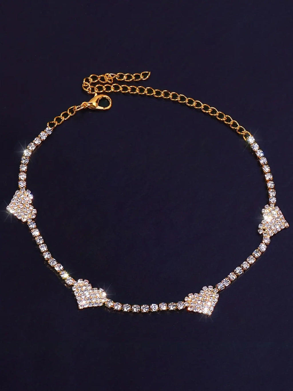 Fashionable Heart Anklet Jewelry, Trendy Holiday Accessory, Elegant Accessory, Stylish Foot Chain for Women, Perfect Gift Idea, Unique Design, Trendy Jewellery Accessories, Summer Jewelry
