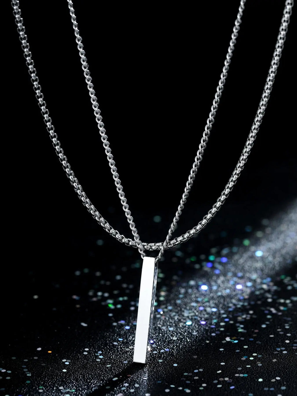 Men's Punk Style Stainless Steel Layered Necklace, Exquisite Chain Jewelry, Fashion Jewelry for Party, Daily Clothing Decor, Trendy All-match & Exquisite Jewelry for Birthday Gift, Stainless Steel Necklaces