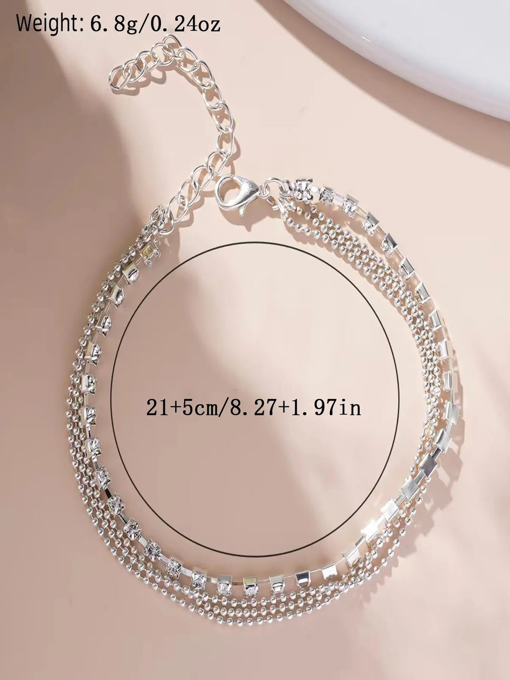 Women's Elegant Multi Layered Anklet, Fashionable Beaded Foot Wearable Jewelry, Perfect for Daily Wear and Gifts, Stylish Accessory, Trendy Jewellery Accessories, Versatile Accessory, Solstice Anklet, Fashion Chic Accessories