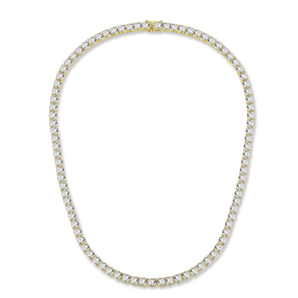 MDFUN Unisex Iced Out Tennis Chain Necklace, 3-6mm 5A+ CZ 4-Prong Bling Chain, Elegant Luxury Hip Hop Costume Jewelry, Female & Male Stylish Accessory, Thoughtful Gift Option,sohochic