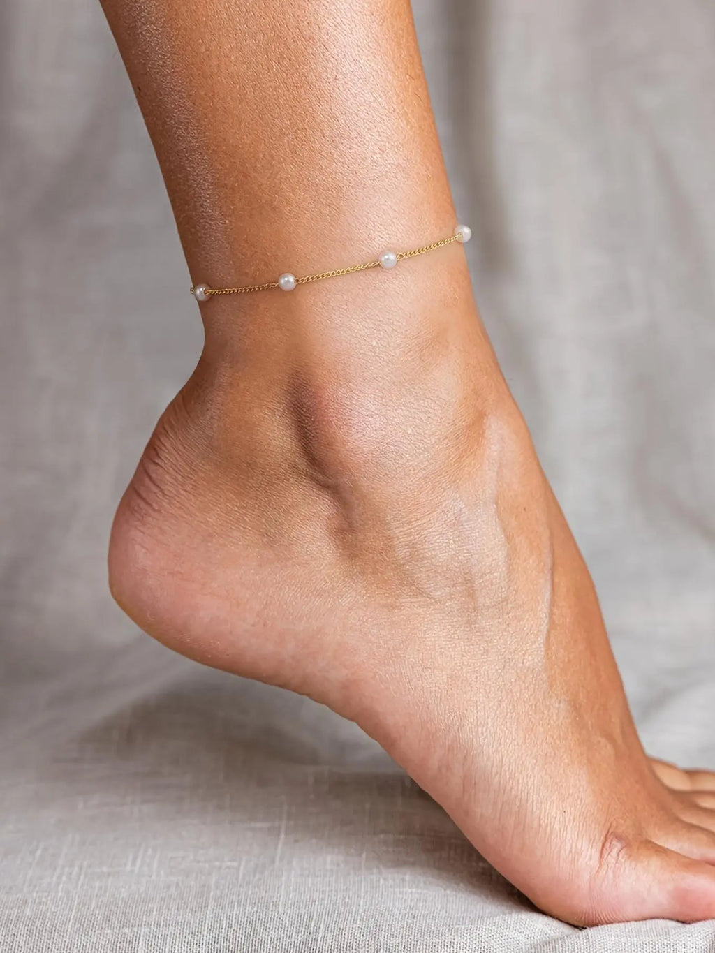 Fashionable Simple Artificial Pearl Decor Anklet, Adjustable Anklet for Women & Girls, Trendy All-match & Exquisite Jewelry for Birthday Gift, Fashionable Jewelry Accessories, Trendy Jewellery Accessories, Fashionable Accessory