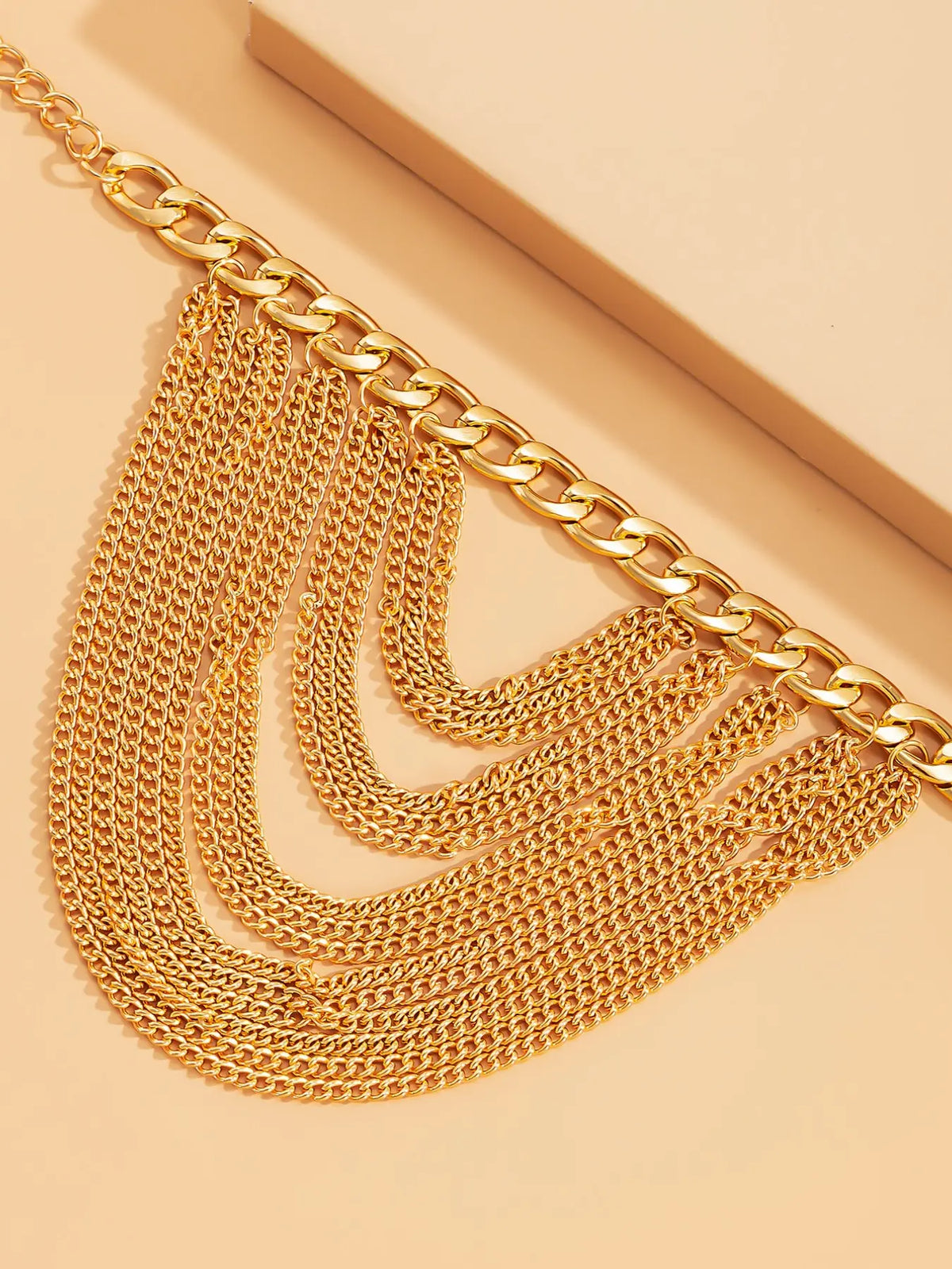 Creative Multi-Layer Chain Fringe Women's Foot Jewelry, Layered Stylish Anklet Accessory, Unique Fashionable Design, Trendy Jewelry, Perfect for Daily Wear