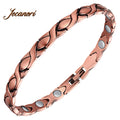 Jecanori Women's 99.99% Pure Copper Magnetic Anklet (X Shape) - Trendy Fashionable Accessory, Wearable Jewelry, Arm Bands Anklets, Casual Elegant Foot & Ankle Bracelet
