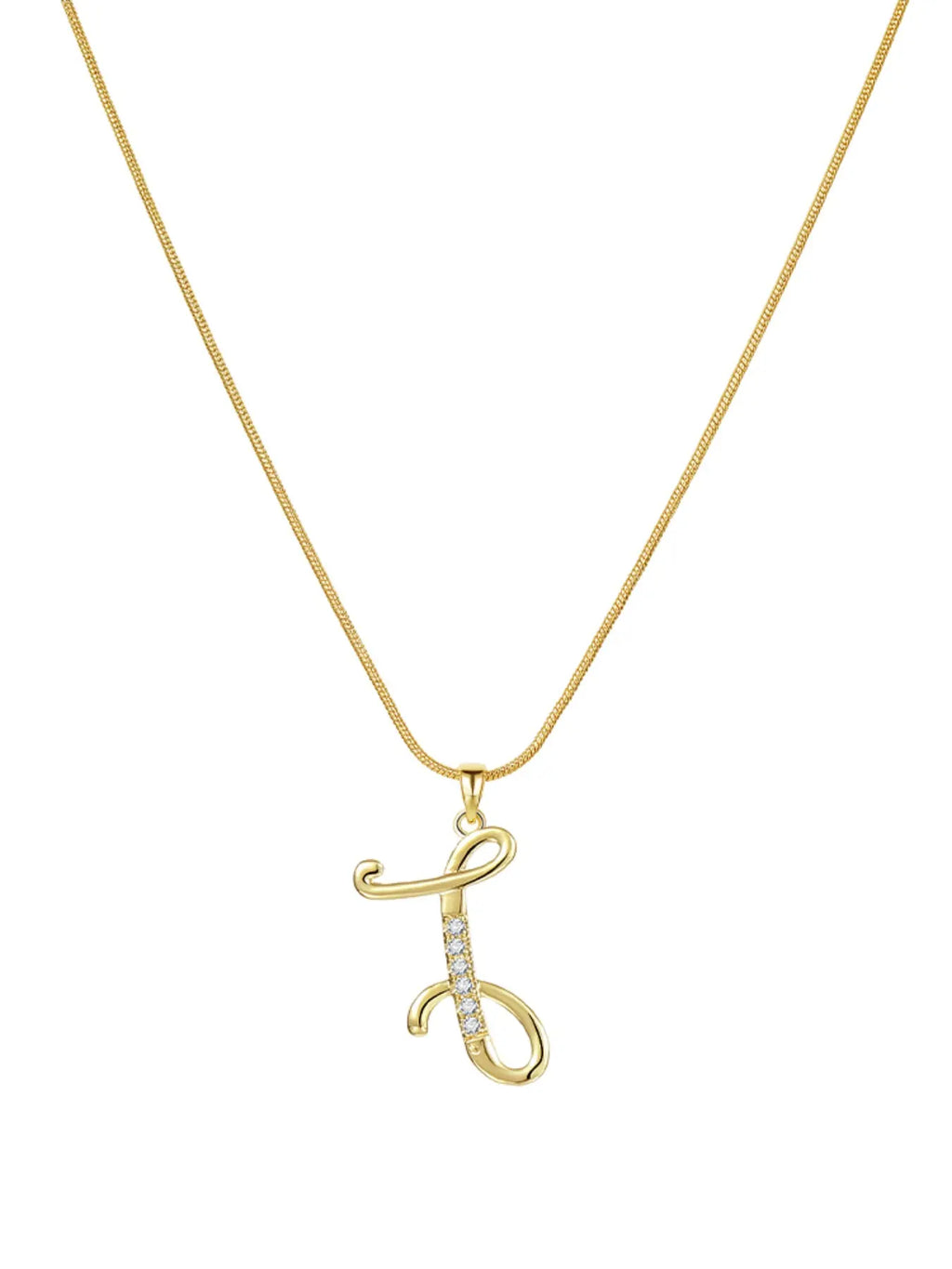 Elegant Simple 26 Letter Copper Zircon Pendant Necklace for Women, Alphabet Letter Necklace, Stylish Jewelry Accessory, Perfect Gift Idea, Necklace Initial, Birthday Gift Jewelry