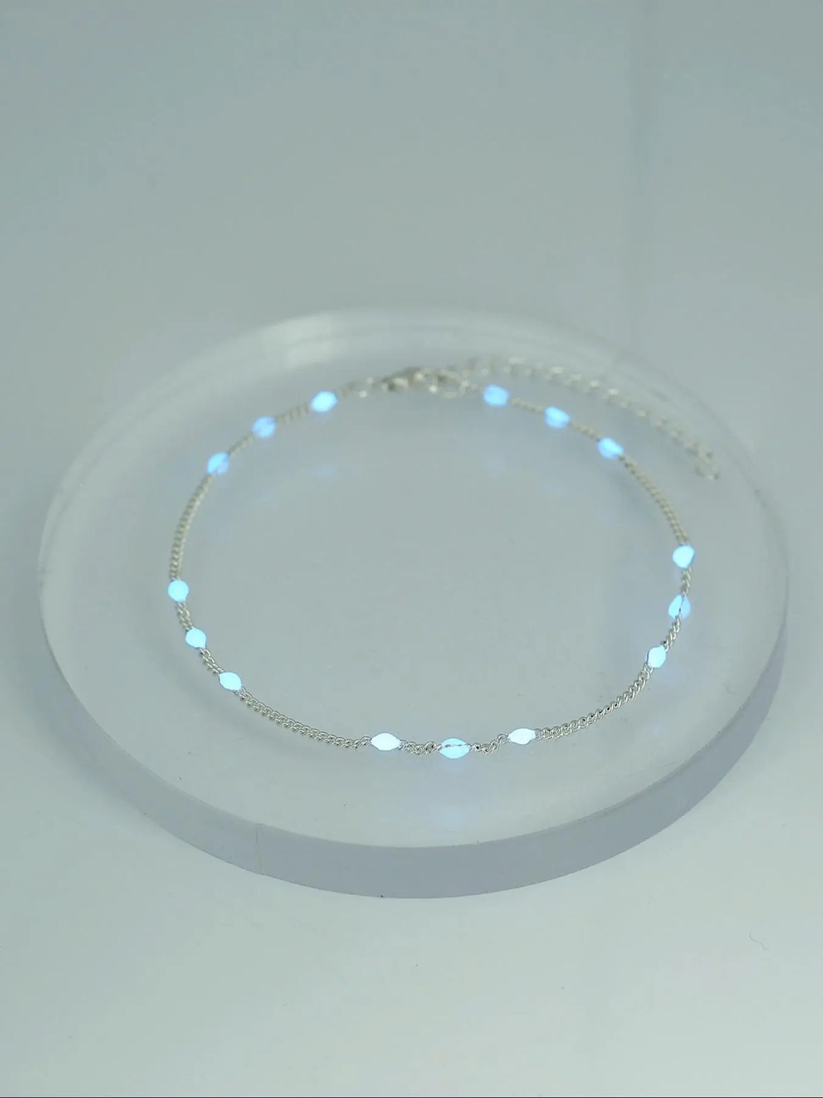 Fashionable Glow in The Dark Anklet, Adjustable Strap Anklet for Women, Trendy All-match & Exquisite Jewelry for Birthday Gift, Trendy jewellery accessories, Fashion Chic Accessories