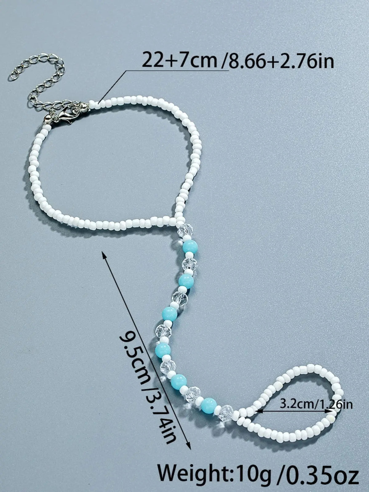 Summer Beach Vacation Glow-In-The-Dark Adjustable Anklet, Creative Acrylic Foot Jewelry, Women's Party Accessory, Fashionable Beach Wear, Fashion Accessories