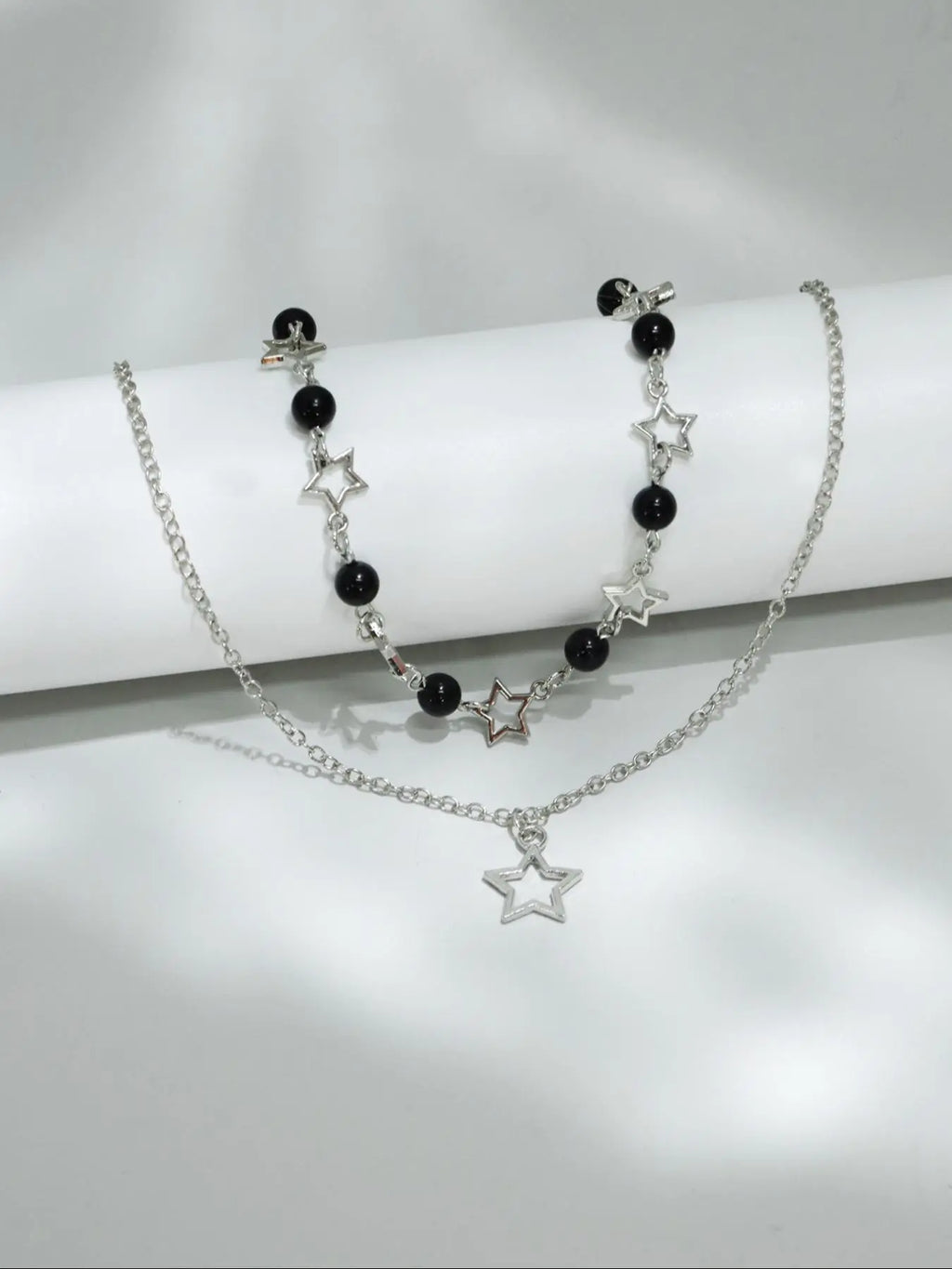 Star & Faux Pearl Decor Pendant, Chains Jewelry, Beaded Necklace for Party, Daily Decor, Birthday Gift, Fall 2024 Costume Jewelry Necklace, Costume Necklaces