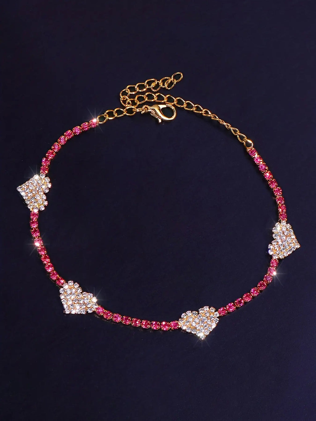 Fashionable Heart Anklet Jewelry, Trendy Holiday Accessory, Elegant Accessory, Stylish Foot Chain for Women, Perfect Gift Idea, Unique Design, Trendy Jewellery Accessories, Summer Jewelry