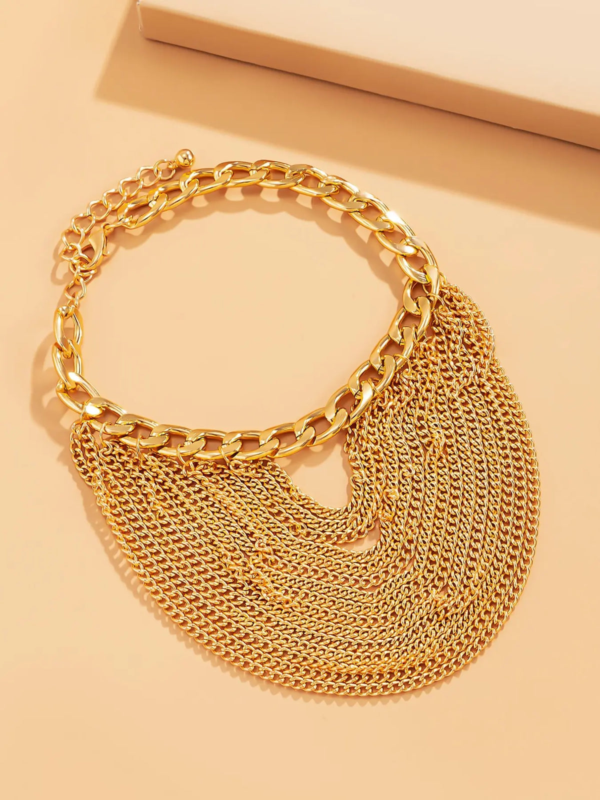 Creative Multi-Layer Chain Fringe Women's Foot Jewelry, Layered Stylish Anklet Accessory, Unique Fashionable Design, Trendy Jewelry, Perfect for Daily Wear