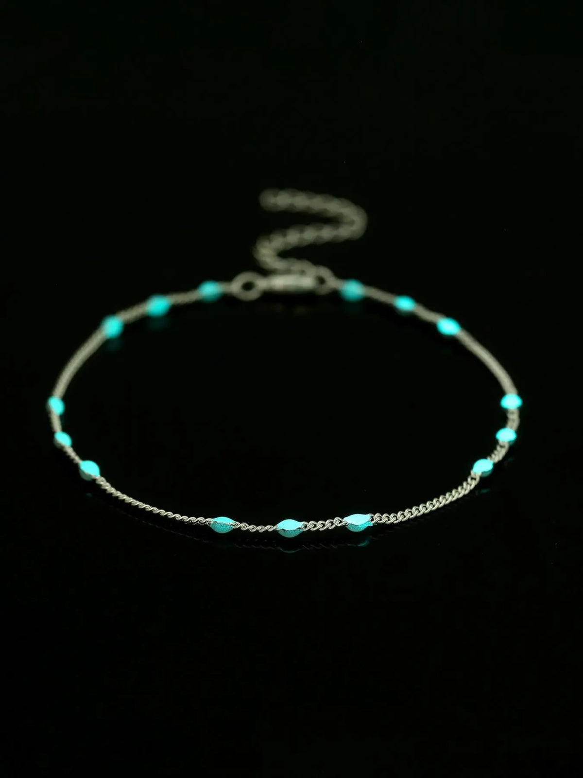 Fashionable Glow in The Dark Anklet, Adjustable Strap Anklet for Women, Trendy All-match & Exquisite Jewelry for Birthday Gift, Trendy jewellery accessories, Fashion Chic Accessories