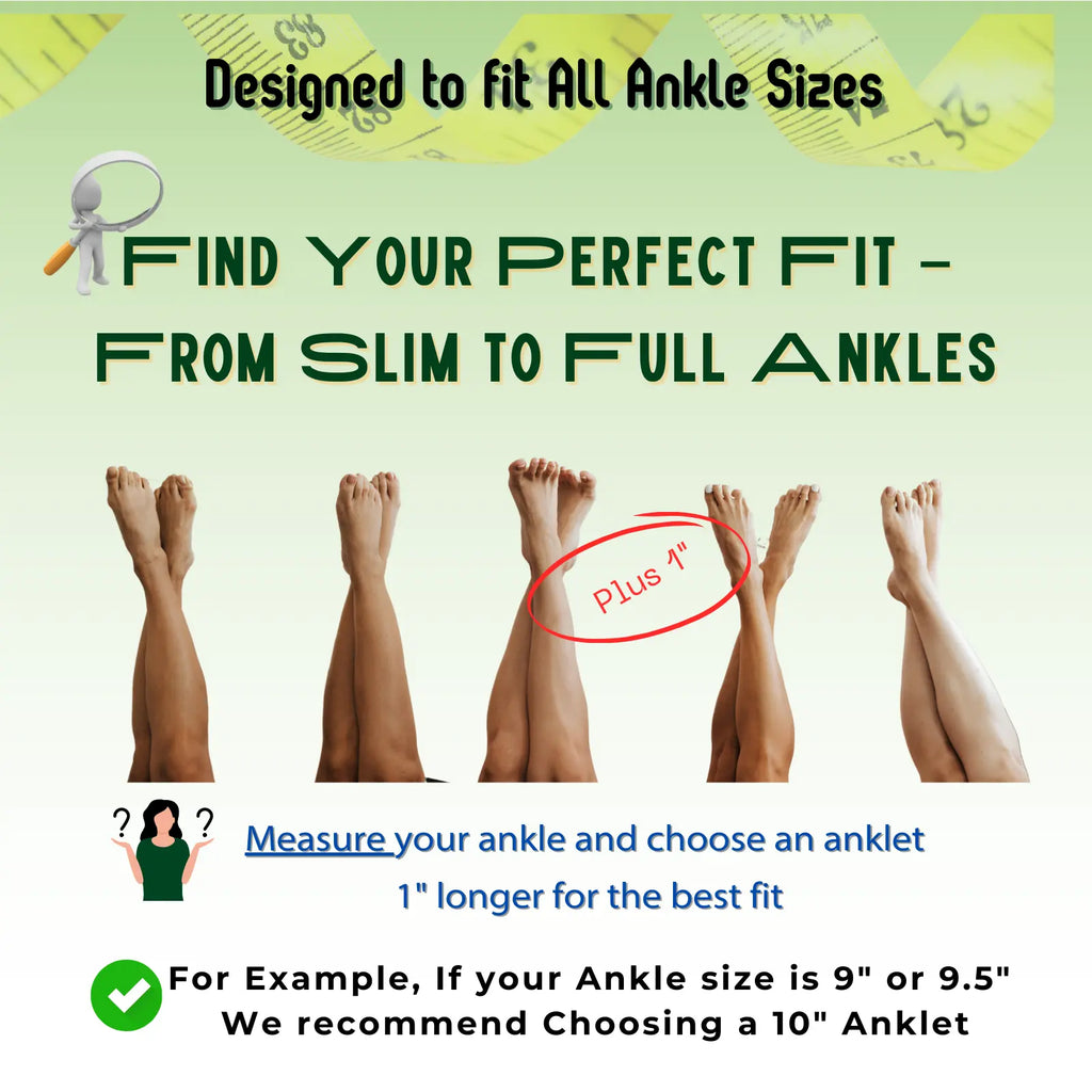 BA Unique Fashion Gold Electroplated 4.5mm Concave Figaro Chain Ankle Bracelet - Petite Size to Plus Size- Made in Korea