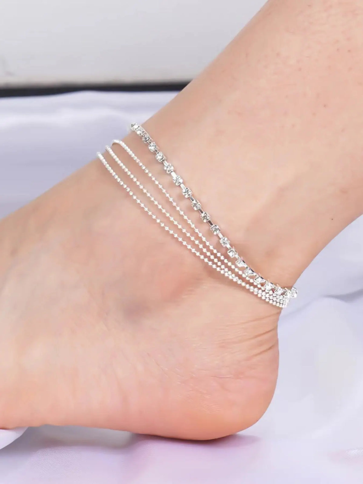 Women's Elegant Multi Layered Anklet, Fashionable Beaded Foot Wearable Jewelry, Perfect for Daily Wear and Gifts, Stylish Accessory, Trendy Jewellery Accessories, Versatile Accessory, Solstice Anklet, Fashion Chic Accessories