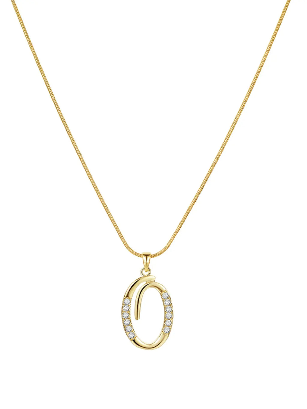 Elegant Simple 26 Letter Copper Zircon Pendant Necklace for Women, Alphabet Letter Necklace, Stylish Jewelry Accessory, Perfect Gift Idea, Necklace Initial, Birthday Gift Jewelry