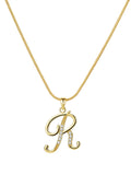 Elegant Simple 26 Letter Copper Zircon Pendant Necklace for Women, Alphabet Letter Necklace, Stylish Jewelry Accessory, Perfect Gift Idea, Necklace Initial, Birthday Gift Jewelry