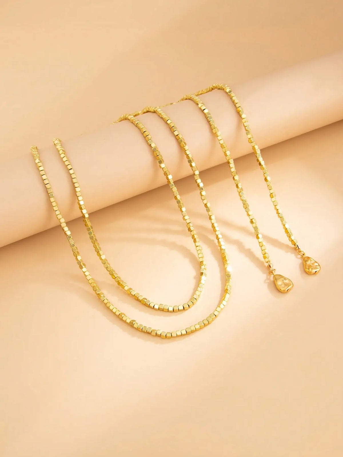 1pc Luxury Sparkling CZ Faux Pearl Beaded Long Necklace, Elegant Necklace, Personalized Metal Disc Tassel Pendant Necklace For Women, Bling Chain, Suitable For Parties, Gifts, And Daily Wear (Color And Texture As Per Actual Item) Layered Necklaces