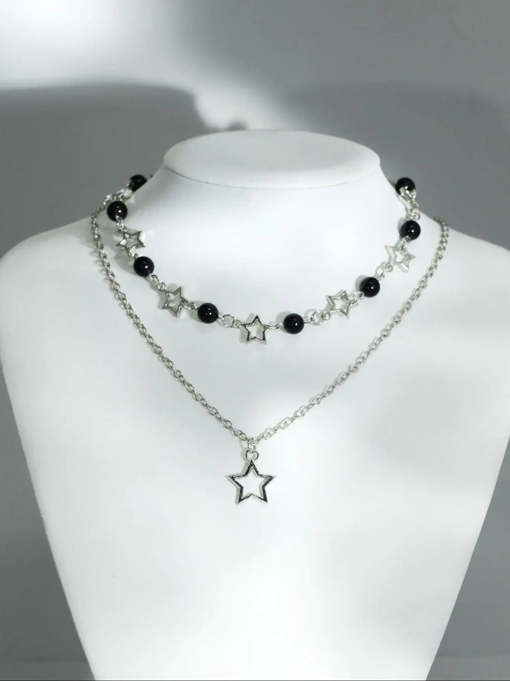 Star & Faux Pearl Decor Pendant, Chains Jewelry, Beaded Necklace for Party, Daily Decor, Birthday Gift, Fall 2024 Costume Jewelry Necklace, Costume Necklaces