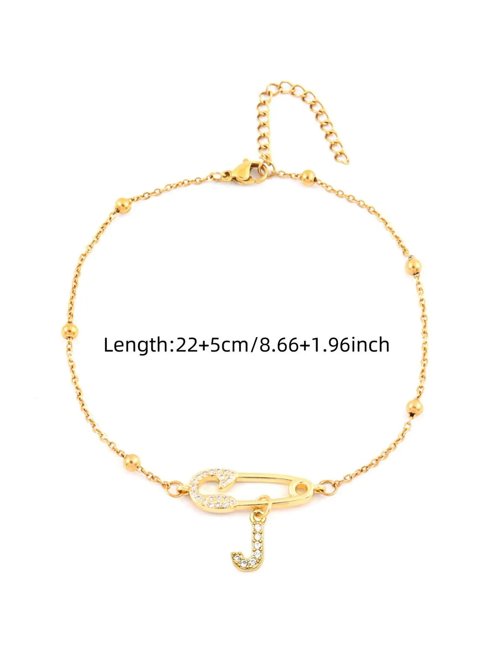 Letter Design Anklet for Women, Fashion Jewelry Accessories for Party, Personalized Daily Clothing Decor, Trendy All-match & Exquisite Jewelry for Birthday Gift, Dainty Layered Anklet, Trendy Fashionable Accessories