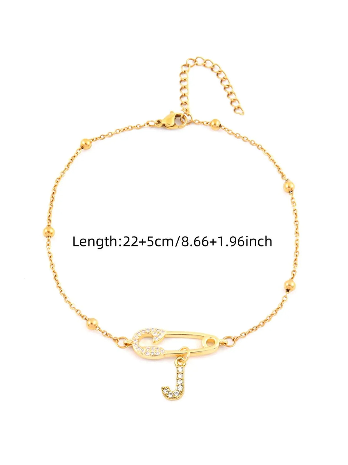 Letter Design Anklet for Women, Fashion Jewelry Accessories for Party, Personalized Daily Clothing Decor, Trendy All-match & Exquisite Jewelry for Birthday Gift, Dainty Layered Anklet, Trendy Fashionable Accessories