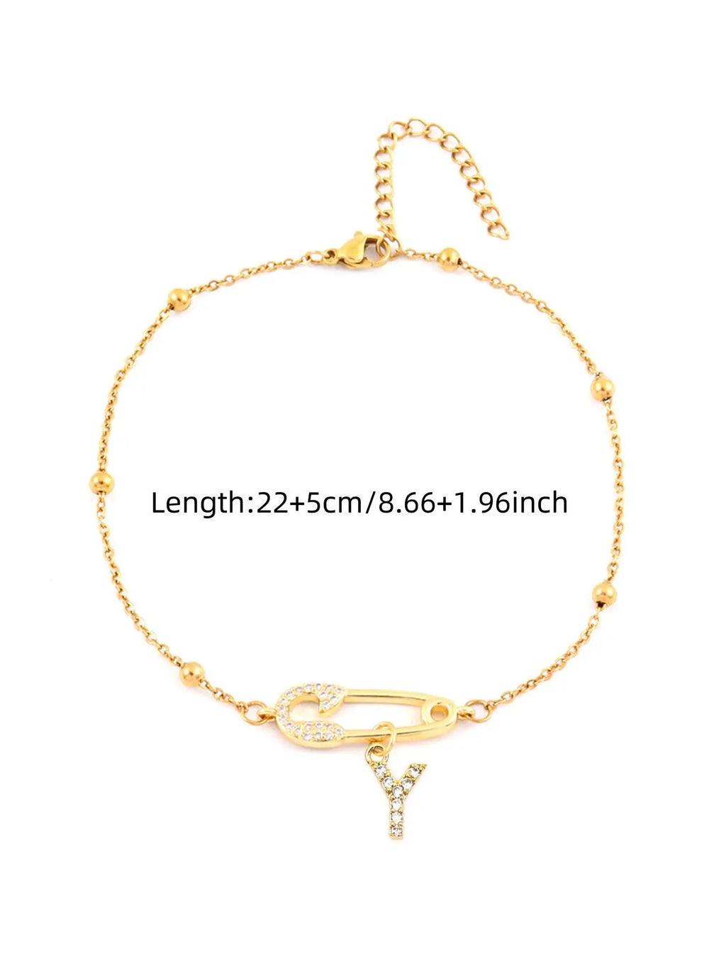 Letter Design Anklet for Women, Fashion Jewelry Accessories for Party, Personalized Daily Clothing Decor, Trendy All-match & Exquisite Jewelry for Birthday Gift, Dainty Layered Anklet, Trendy Fashionable Accessories