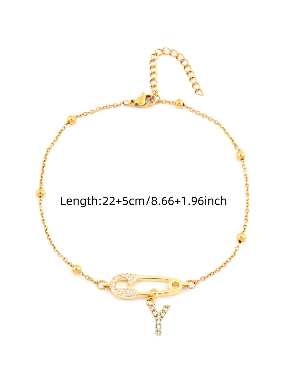 Letter Design Anklet for Women, Fashion Jewelry Accessories for Party, Personalized Daily Clothing Decor, Trendy All-match & Exquisite Jewelry for Birthday Gift, Dainty Layered Anklet, Trendy Fashionable Accessories