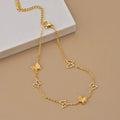 Butterfly Anklet for Women – Stainless Steel Dainty Ankle Bracelet, Minimalist Jewelry for Everyday Wear