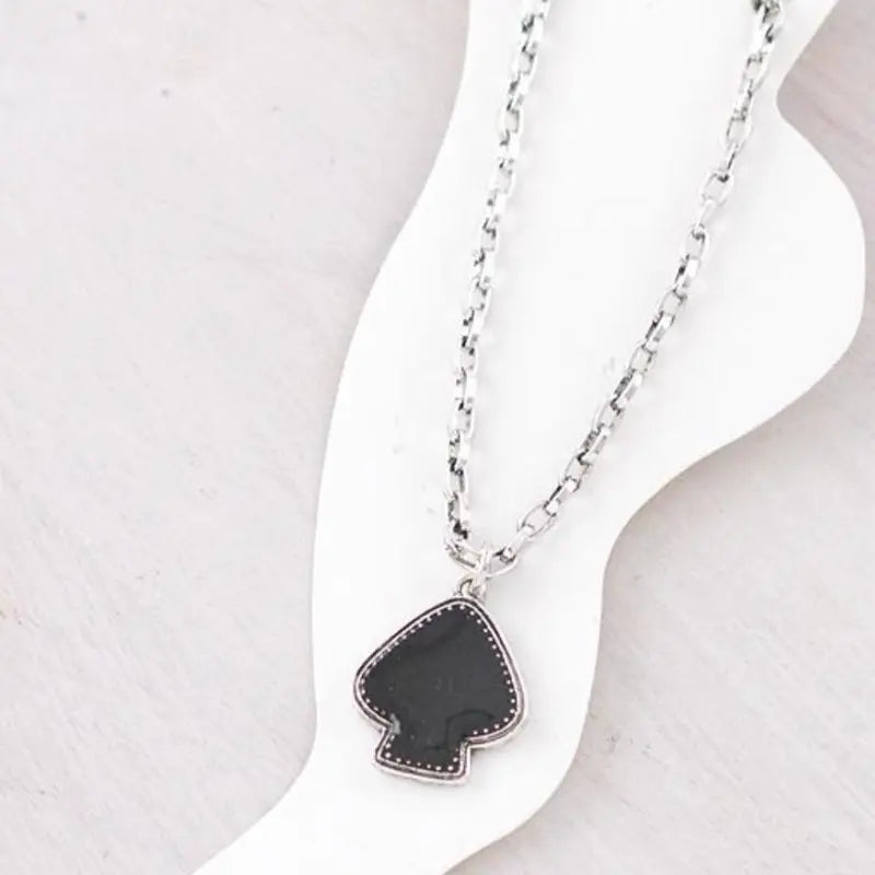 Ace Charm Anklet - Black Lobster Claw Closure, Available in Checker or Black, Featuring Charm and Chain