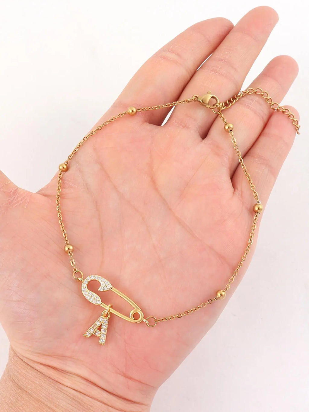 Letter Design Anklet for Women, Fashion Jewelry Accessories for Party, Personalized Daily Clothing Decor, Trendy All-match & Exquisite Jewelry for Birthday Gift, Dainty Layered Anklet, Trendy Fashionable Accessories