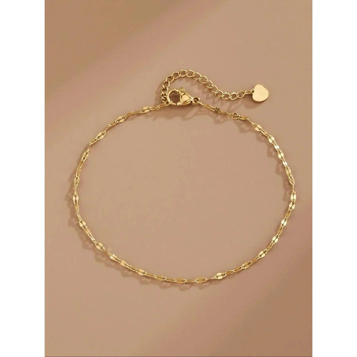 Women's Non-Tarnish Stainless Steel Lip Charm Anklet - Dainty Adjustable Trendy Jewelry, Minimalist Layered Foot Chain for Female Friends, Summer Vacation & Gift (Accessories for Women), Non Tarnish Jewelry,sohochic