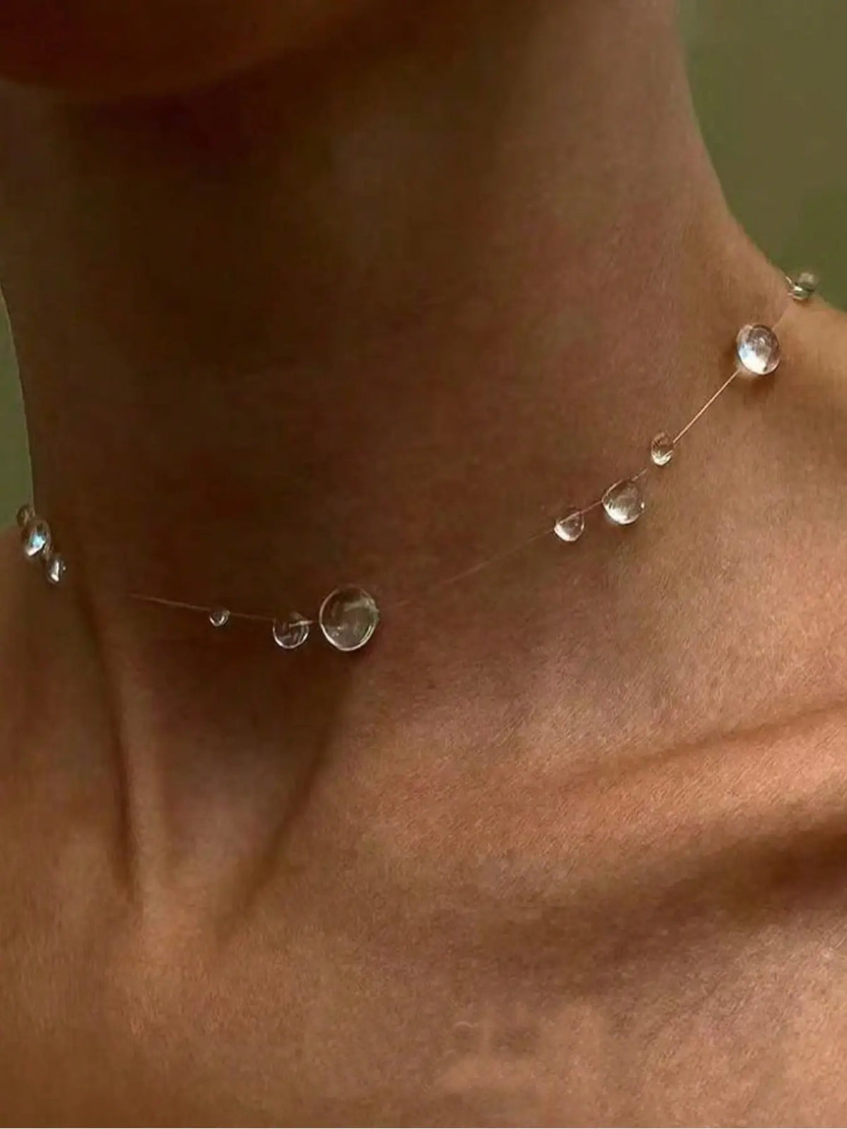 Women's Fashion Simulated Water Drop Pearl Necklace, Elegant Jewelry Accessory for Women, Perfect Gift Idea for Her, Faux Pearl Jewelry, Birthday Gift Jewelry