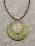 Vintage Thread Pendant Long Necklace, Chunky Necklace, Beach Boho Necklace, Beachy Jewelry, Bohemian Ethnic Style Unisex Sweater Chain, Suitable for Daily Commute, Dating, Vacation